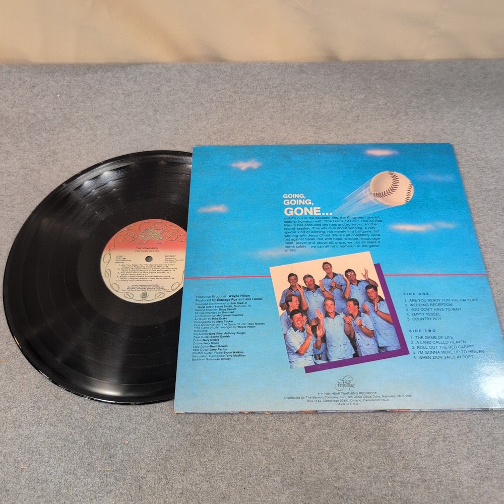 The Kingsmen Game of Life Vinyl LP Southern Gospel 1984 Heart Warming Records - Picture 2 of 2